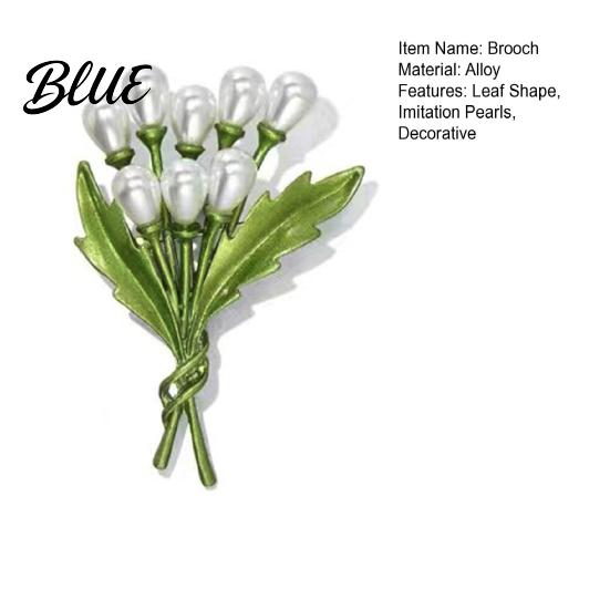 Sweater Brooch Pin Versatile Botanical Leaf Design with Glossy Fade-Resistant