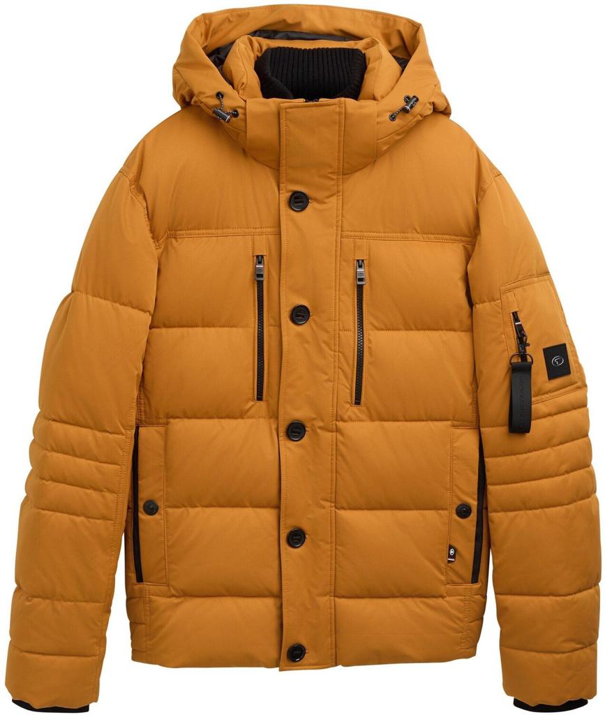 Demi-season Jacket Tom Tailor Puffer Jacket with Detachable Hood (1041323) Peanut Butter Brown