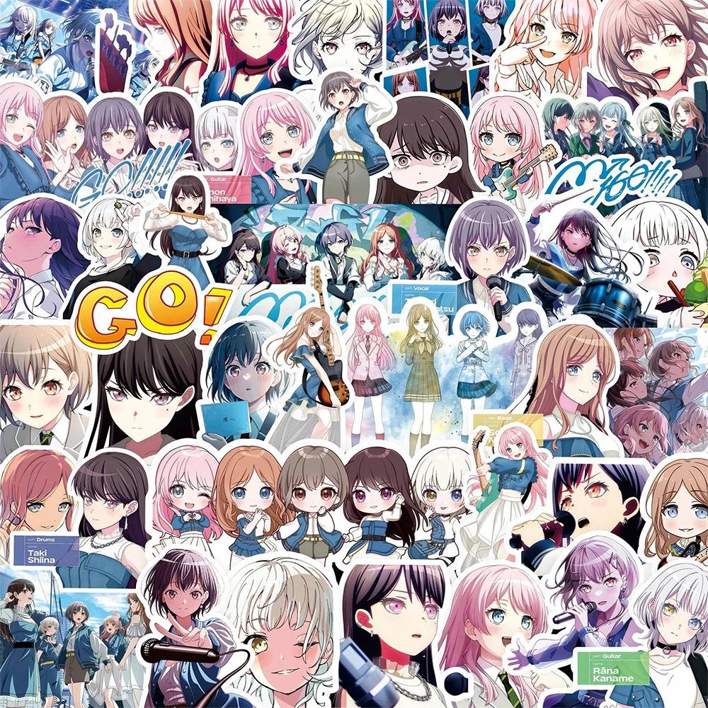 80pcs Kawaii Girls BanG Dream Stickers Mygo Anime Sticker Cute Takamatsu Tomori Anon Chihaya Rana Kaname Cartoon Decals