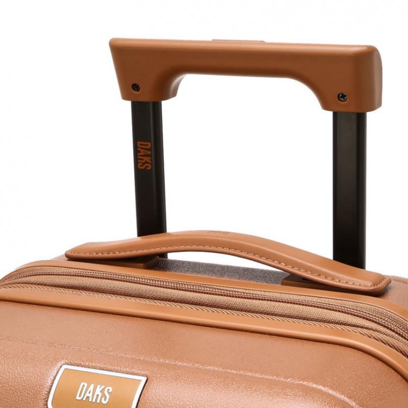 Daks Brown Solid Polycarbonate Hard Carrier 21inch Dbba6e521w2