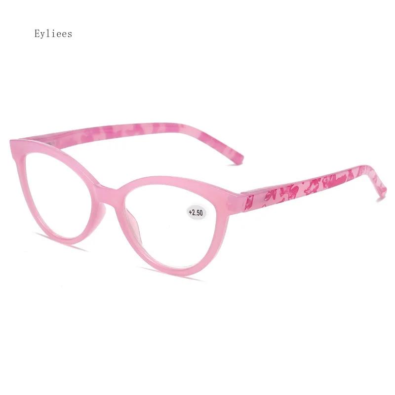 Modische Cat-Eye-Lesebrille Damen Kunststoff Alterssichtige Optische Lesebrille Brillen Optisch +1.0+4.0 Lesebrille
