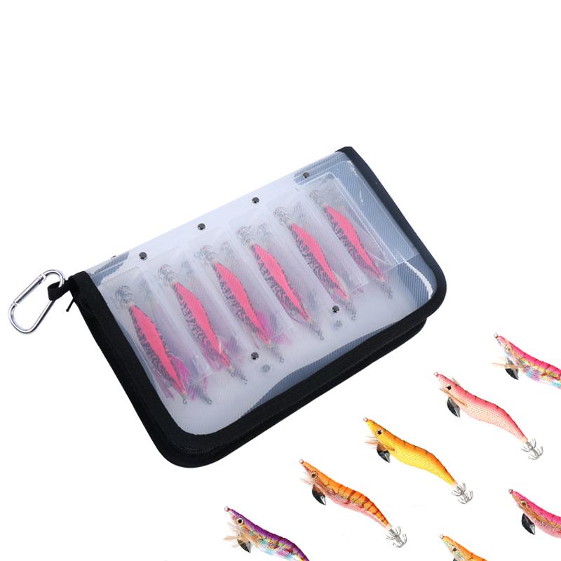Wooden Shrimp False Bait Iron Tool Box Storage Bag Can Carry The Bait Box Wooden Shrimp Box