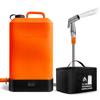 Portable Camping Shower Set with 16L Water Tank Capacity USB Rechargeable Water Temperature Display