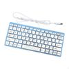 USB Wired Keyboard 78 Keys Mini Professional Ideal Gifts Plug and Play Silent Keystroke Comfortable