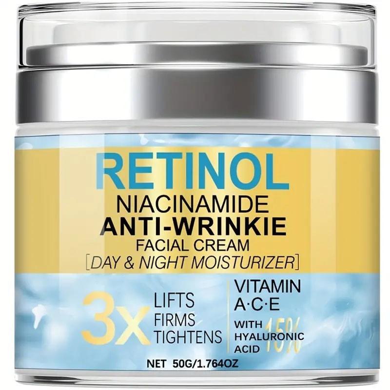 Retinol Collagen Face Cream Anti-Wrinkle Firming 50ml Pump Moisturizer Repair