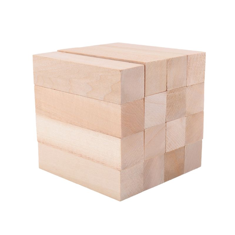 A20F-Basswood Carving Blocks Whittling Wood Carving Kit 19PCS Wooden Blocks For Crafts Bass Wood For Carving