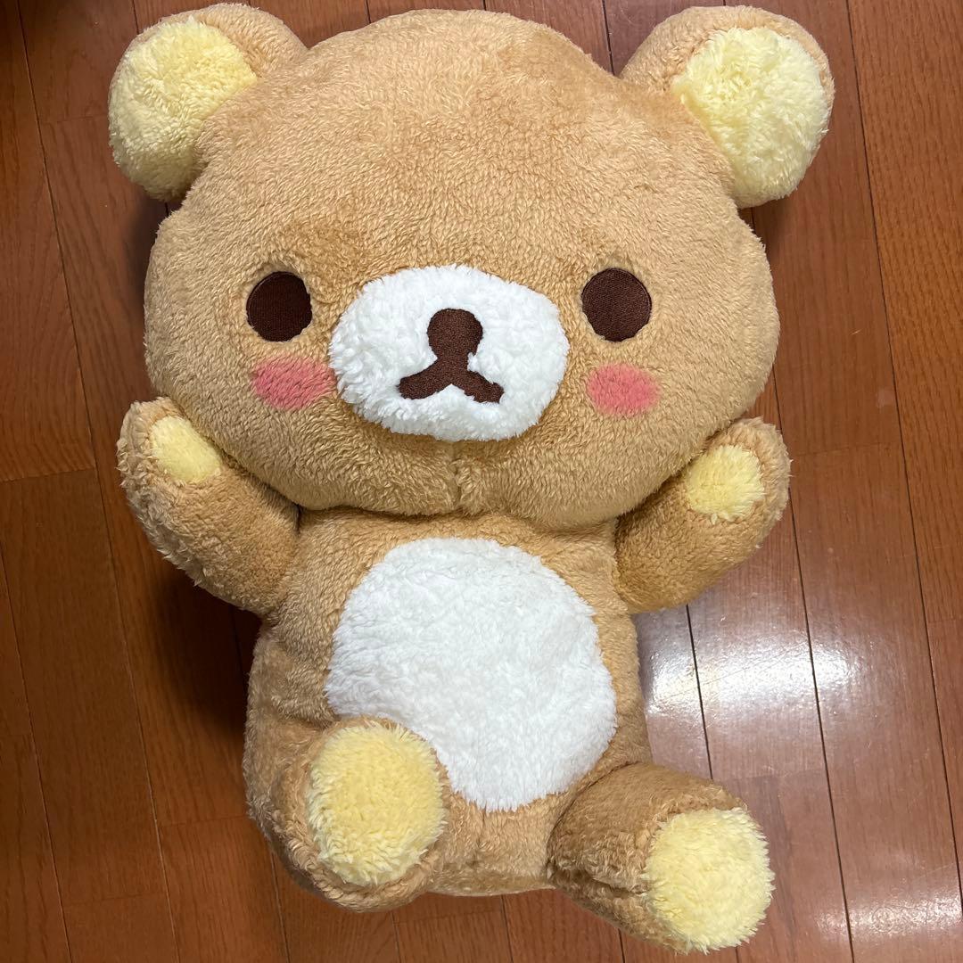 Price reduced until 6/16! Rilakkuma Fluffy Cheeks Plush Toy XL Premium