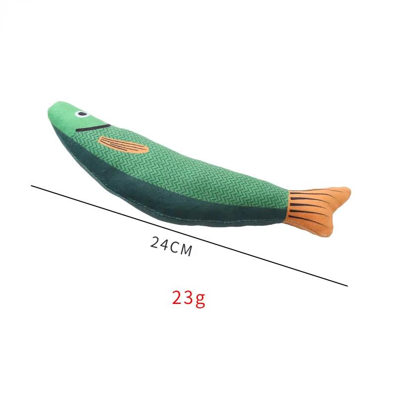 Pet Supplies Toys for Pets Fish Soft Durable Interactive Cat Kicker Toys Fish Shape Catnip Chewing Interactive Movement Toy