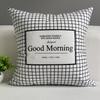 Nordic People Resemble Checkered Digital Printing Short Plush Pillow Covers For Car Sofa Office Cushion Cover Home Goods