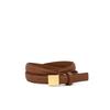 Daks Brown Embossed Logo Leather Belt Dbbe6f749w2