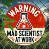 Mad Scientist Metal Sign Retro Lab Warning Iron Wall Art Home Decor Halloween