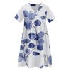 Womens Summer Dress Short Sleeve V Neck Short Dresses Fashion Casual Flowy Boho Ruffle A Line Swing Sundress