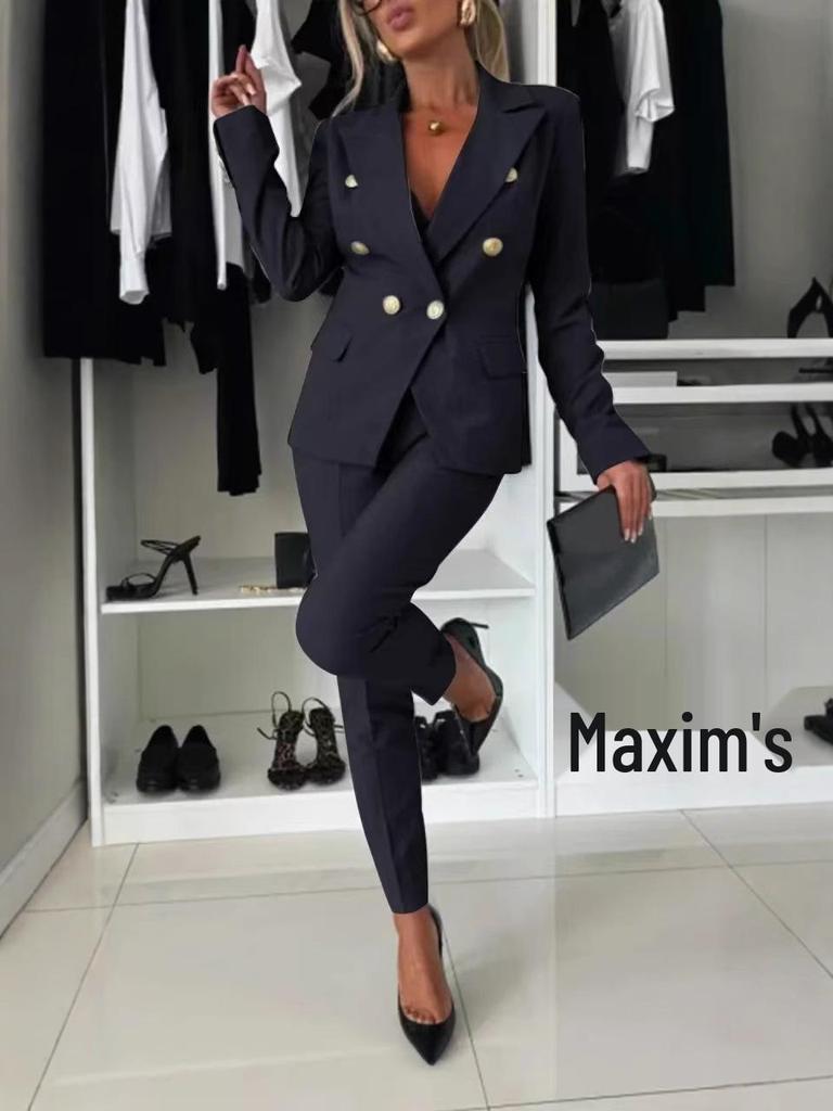 2024 Autumn/Winter European & American Style Slim Fit Suit Jacket: Modern Sophistication for a Stylish Look