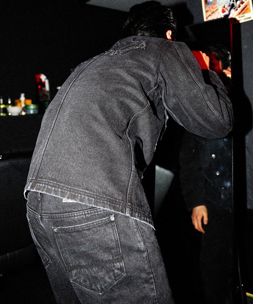 Ersco Denim Chore Jacket_Black