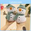 Lovable Snowman Plush Figure With Warm Hat And Scarf Ideal For Kids And Holiday Decor
