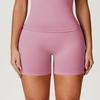 ZeChuang Damen Nahtlose High Waist Yoga Shorts - Po-Formend, Schnelltrocknend Sommer Fitnesshose
