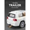 Maßstab 1/24 Toyota LAND CRUISER Offroad-SUV Legierung Metall Diecast Automodell Simuliertes Sound- und Lichtmodell Spielzeug für Jungen Sammlung