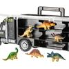 Dinosaur Truck Carrier Toy Dinosaur Toys Set with More Dinosaur Trucks for Kids Education Toy