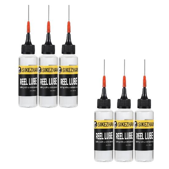 SIKEZHAN 60ml Fishing Reel Lubricant Oil with Needle Nose Applicator for Precision Reel Bearing Gear Rust Protection Lubricate 4