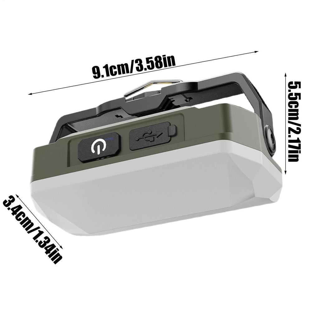 Camping Light LED Rechargeable Magnetic Spotlight Cordless Battery Powered Flood Lights For Hiking Fishing Tent Outdoor Power