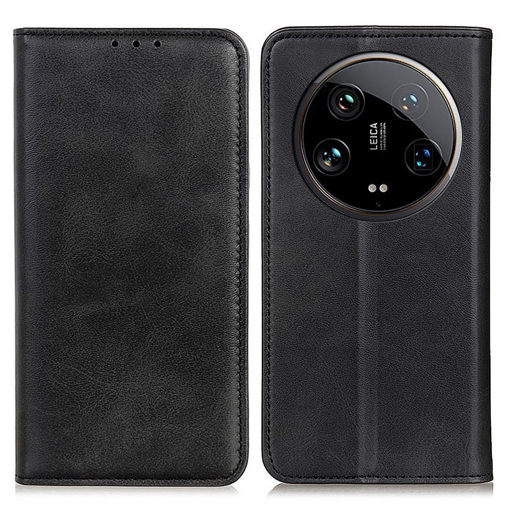 

Для Xiaomi 14 Ultra Магнитный чехол Сплит-кожа+ТПУ Флип-подставка Чехол для телефона Black