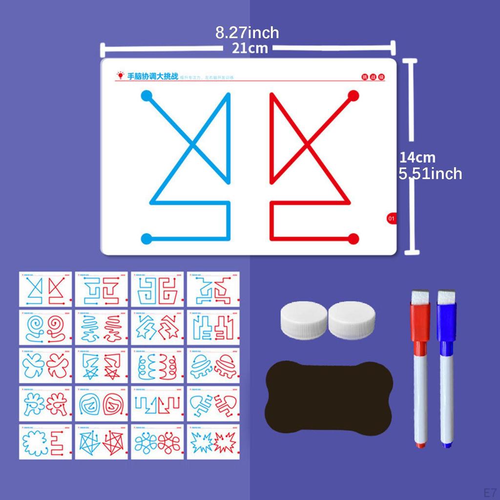 Left Right Brain Development Toy Early Learning Educational Portable Fine Motor Skills Hand Eye