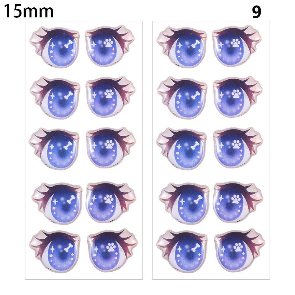 Toys DIY Doll Accessories Face Organ Paster Clay Decals Love Cute Sticker Cartoon Eyes Stickers