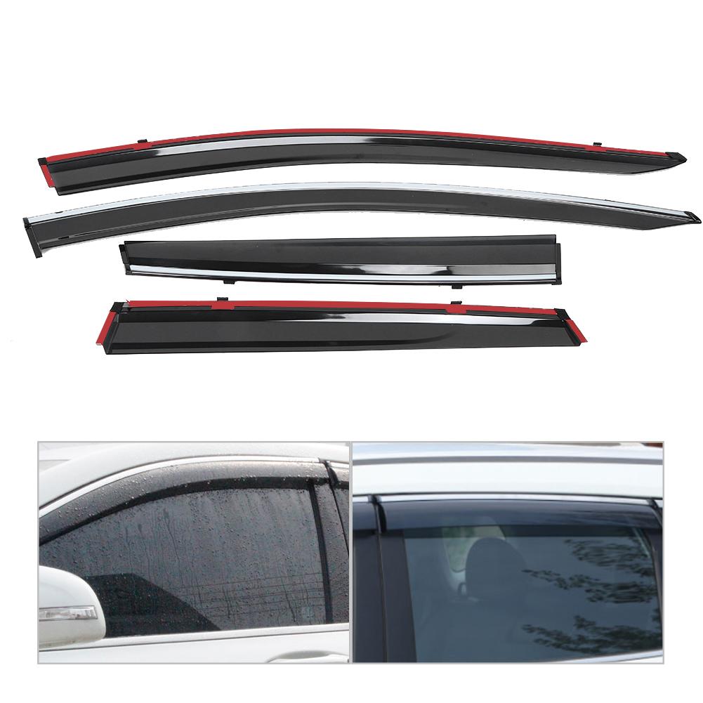 4pcs Car Window Rain Visor Guard Vent Shade Accessory Fits for Nissan Murano 2015 2019