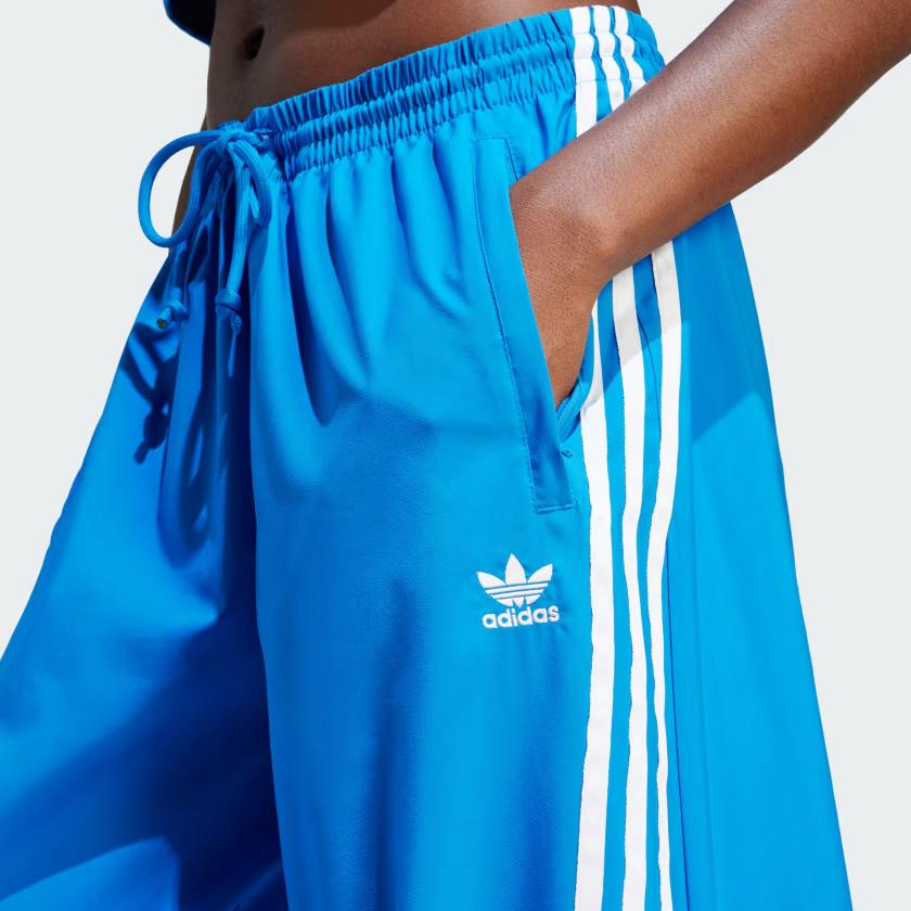 Adidas Originals Trefoil Spicy Girl Series Loose Wide-Leg Sports Trousers Women Bottoms Blue IV9316