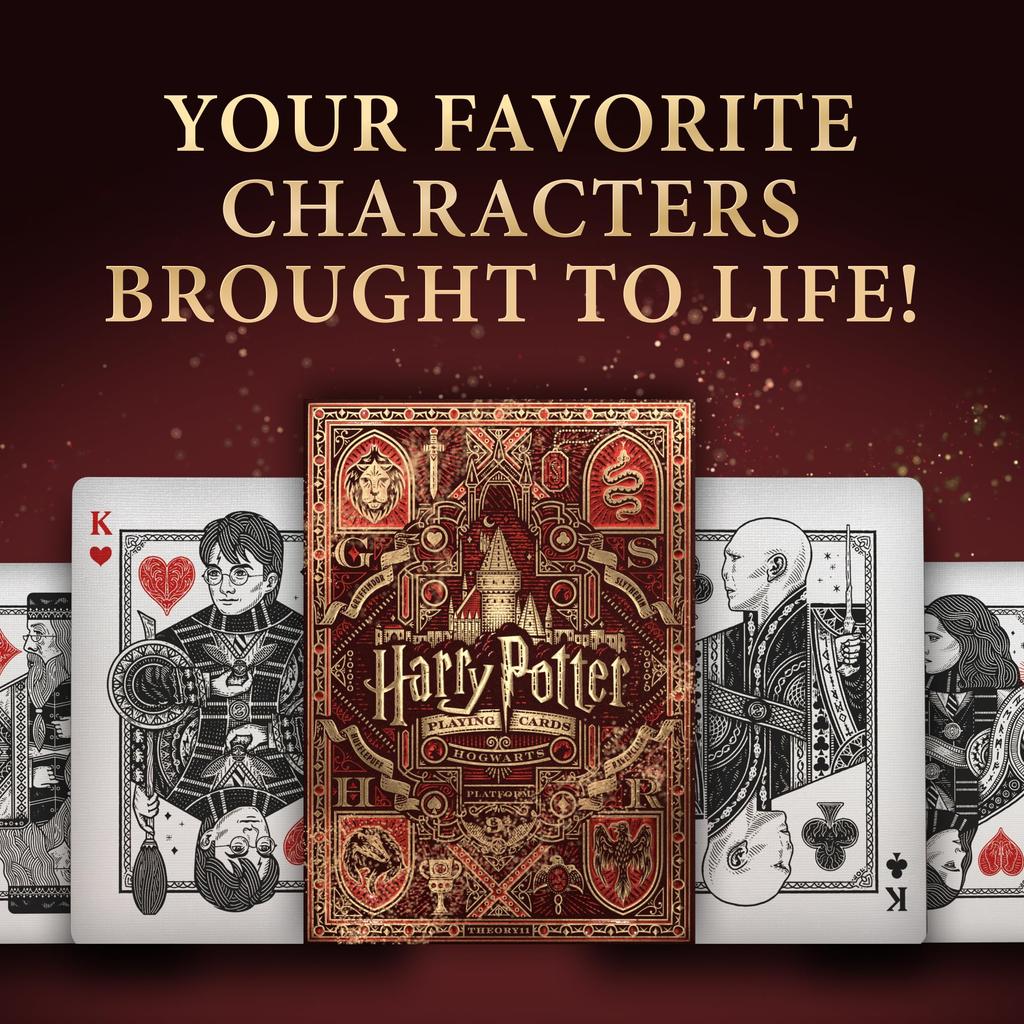 Theory11 Harry Potter Playing Cards Red - (Gryffindor)