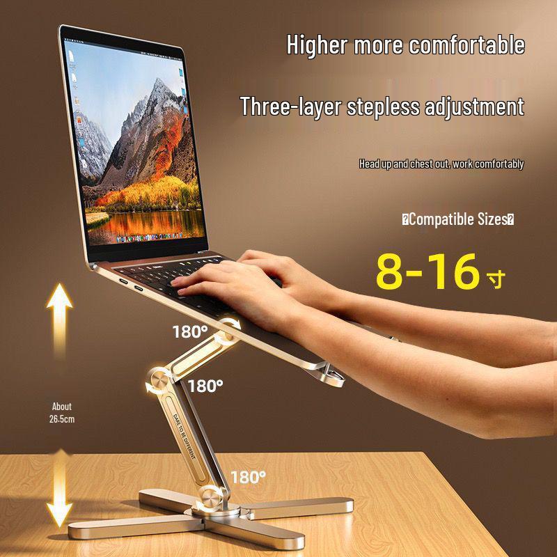2025 Rotatable Laptop Stand: Adjustable Height, Cooling, and Desktop Extension