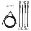 Adjustable Carabiner Elastic Luggage Set of Rubber Bands for Cargo Prevents Loads from Secures Durable Bicycle Securement Adjustable Length with
