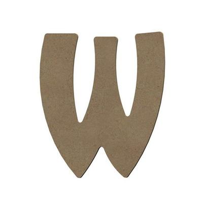 Capital Letter W In MDF Wood To Decorate - 8 Cm