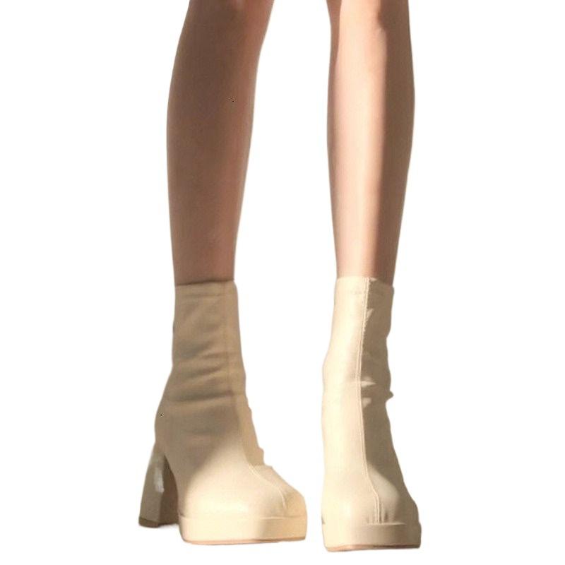 Martin boots women's 2025 new versatile zipper thin high-heeled short boots square head thick heel thin boots bare boots children