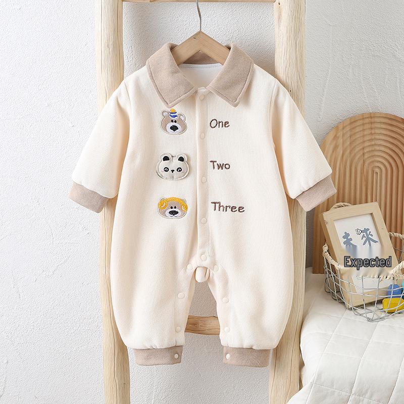 Spring & Autumn Baby Boy Rompers: Cute & Stylish Infant and Toddler Outfits 66 cm абрикосовый