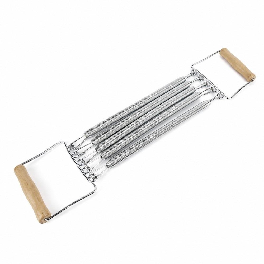 Spring Steel Construction Chest Expander Removable Springs Strength Trainer Upper Body Training