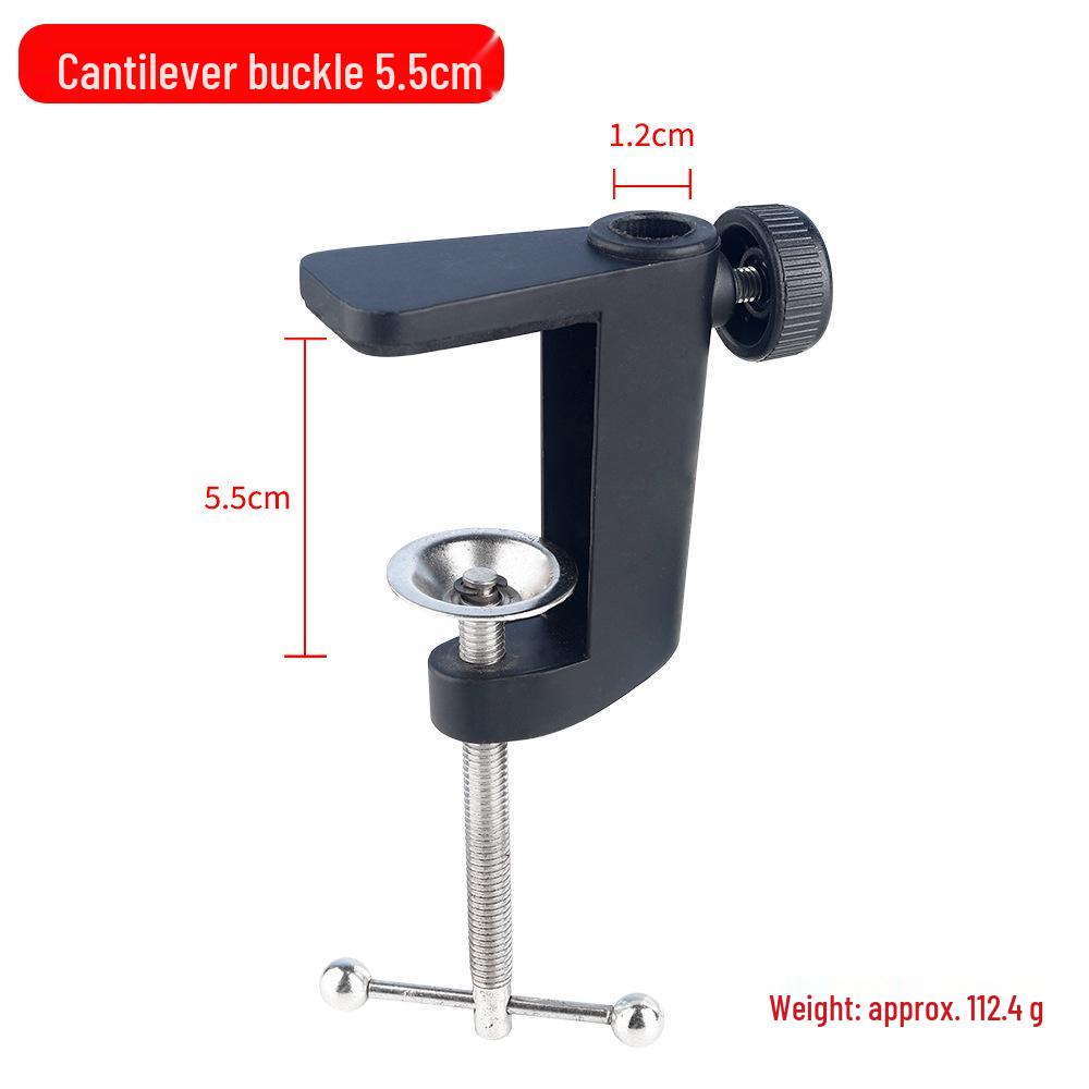 

Микрофонный держатель-пантограф для мобильного телефона с основанием и регулируемым держателем-клипсой