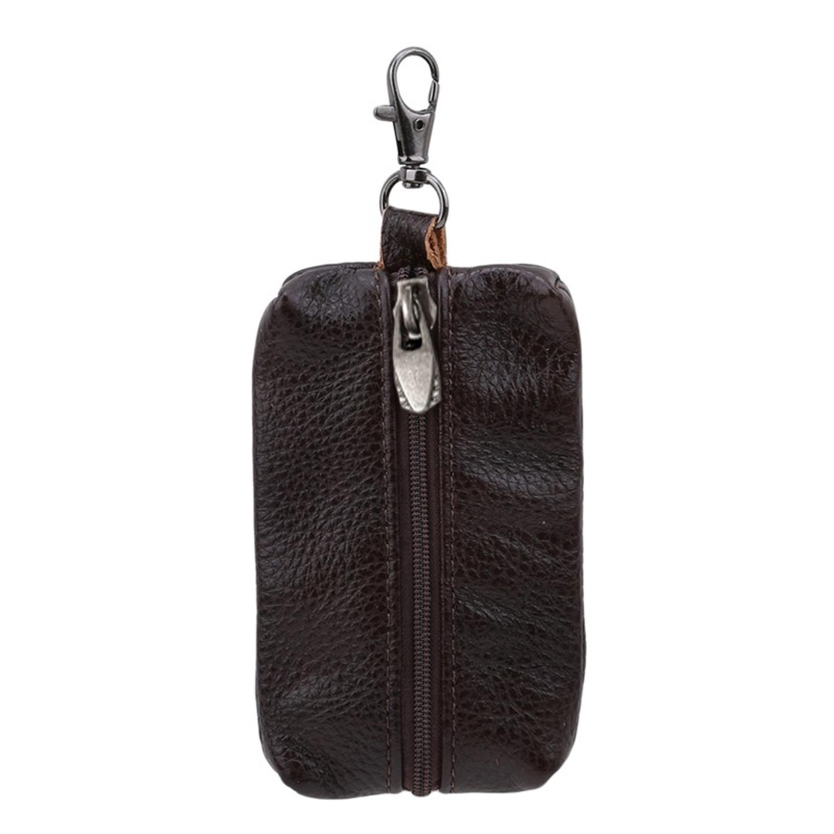 

Car Key Cover Leather Ladies Wallets Key Holder Housekeeper Covers Zipper Bag Keychain Cover For Keys Organizer Card Bag Gifts