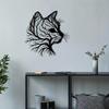 Metallbaum-Silhouette Wanddeko Schwarz Elegant Wohnkunst für Wohnzimmer Schlafzimmer