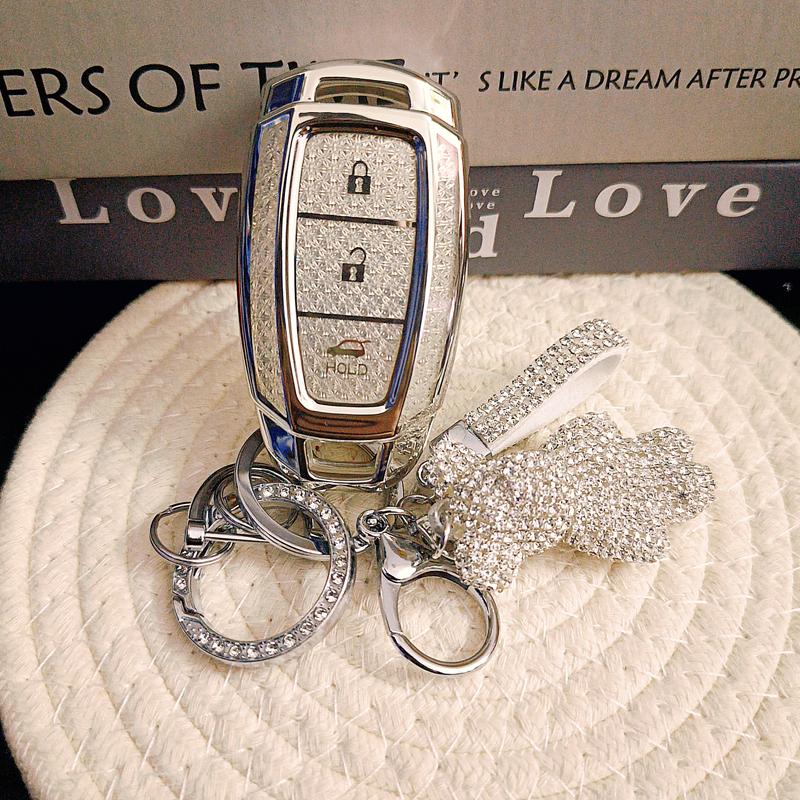 White Diamond Tpu For Hyundai Kona I30 Ix35 Solaris Azera Elantra Grandeur Ig Smart Remote Car Key Case Cover Fob Holder