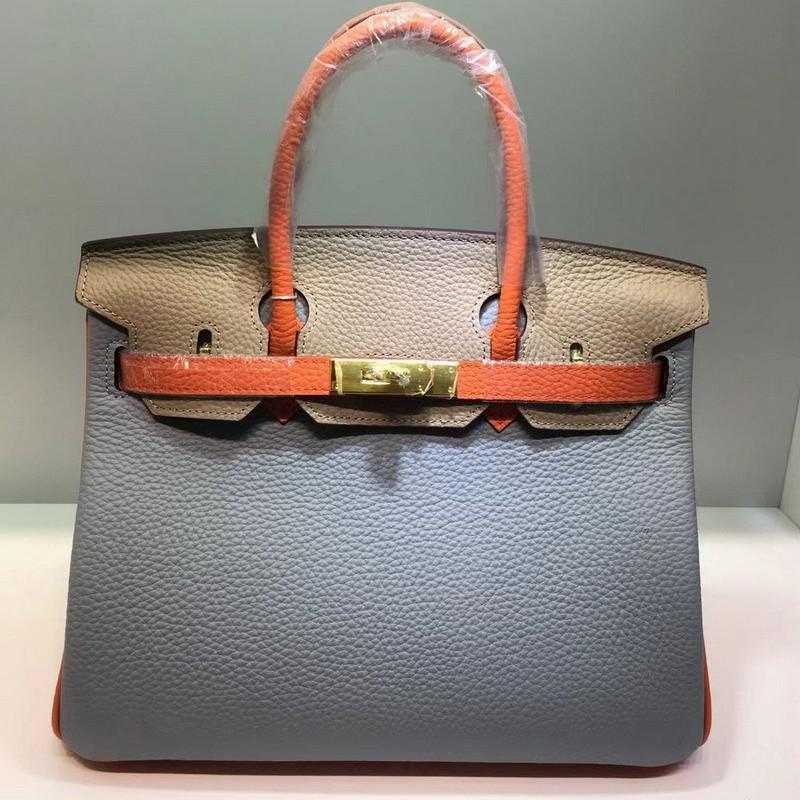 Neue erste Schicht Litschi-Muster Rindsleder Farbabstimmung und Farbkontrast, Handtasche aus echtem Leder, Europäische und Amerikanische Messenger-Damenhandtasche