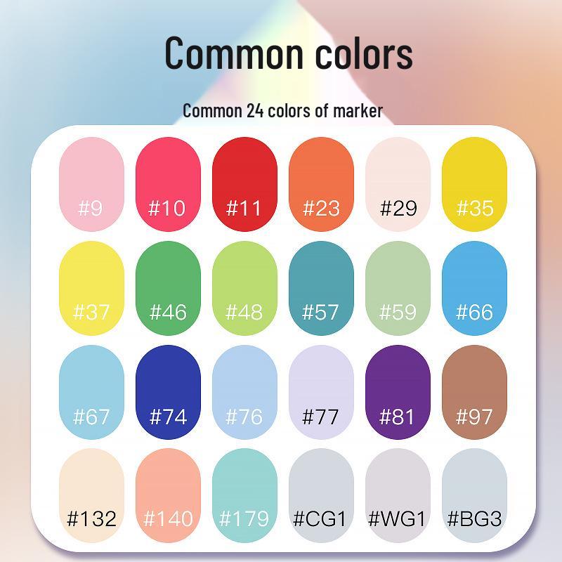 Touch Anime Skin Tone Oily Marker Pen, No. 0 Black Cool Gray, Individual Purchase, Perfect for Student Touch-Ups