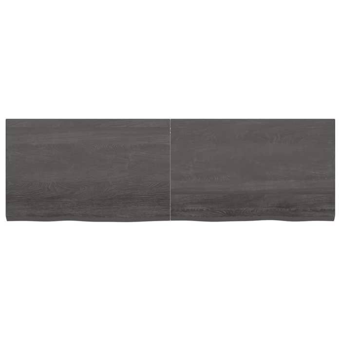 VidaXL Dark Grey Desktop 160x50x4 Cm Treated Oak Wood 3156448