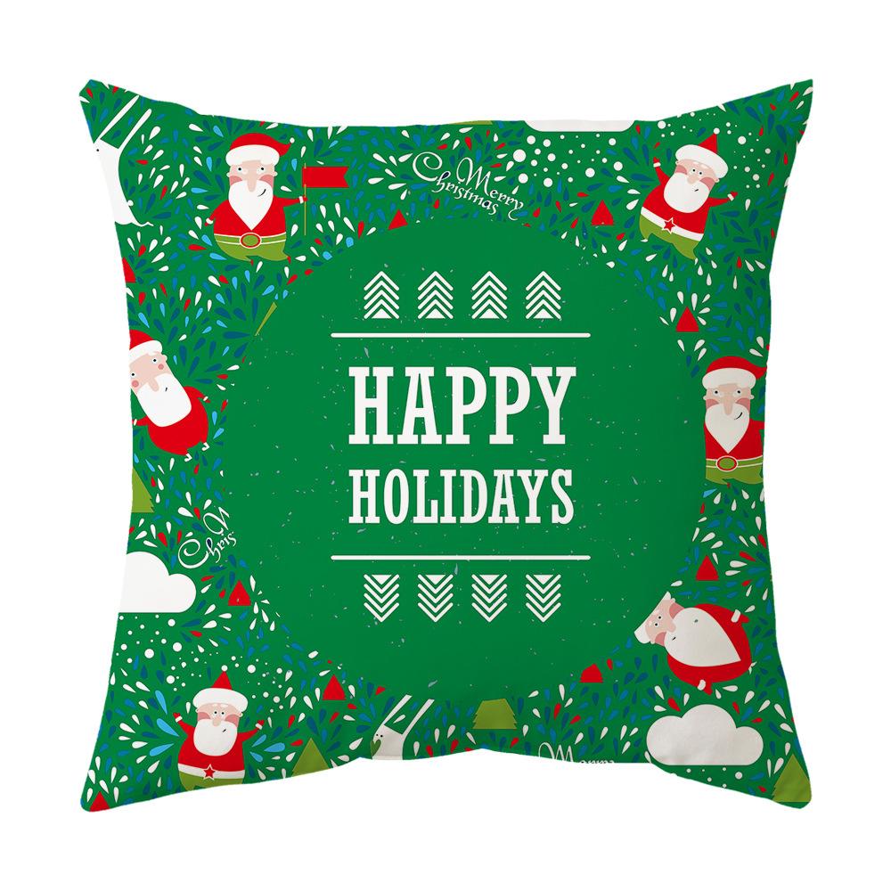 Christmas Pillow Cushion Pillow Cover Printed Pillow Cover Cushion Cover Home Holiday Gift Sofa