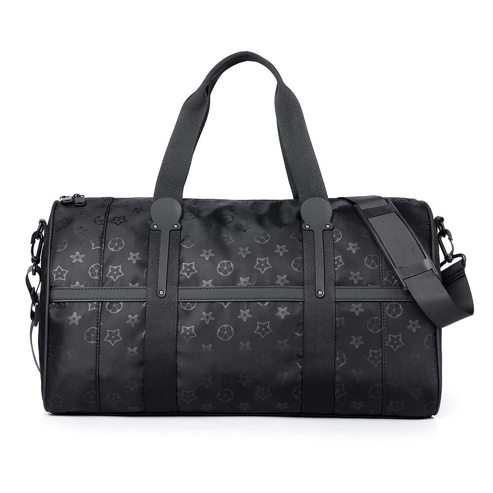 

Модная мужская спортивная дорожная сумка, большая вместимость, водонепроницаемая спортивная сумка с сухим/мокрым отделением, простая ручная багажная сумка чёрный