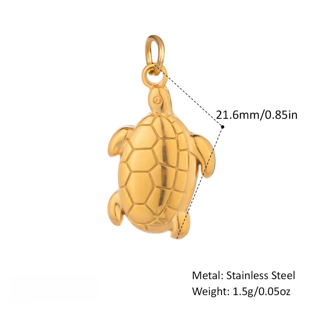  Ocean Style Hot Sale Small Animal DIY Pendant Accessories Waterproof Smooth Metal Handmade Polished Jewelry