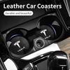 2PCS Car Valve Coaster Water Cup Holder Anti-slip Pad Mat For Tesla Model 3 Model S Model X Model Y Roadster Bonina Coil Juguete