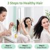 Hair Oil Applicator Comb Scalp Massage Roller Comb Visible Liquid Storage Hair Root Oil Apply Tool For Home Hair Care Treatment