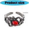 Fashionable Sun/Moon Themed Ring with Liquid Shine Unique Adjustable Fit Finger Band Couple Accessory