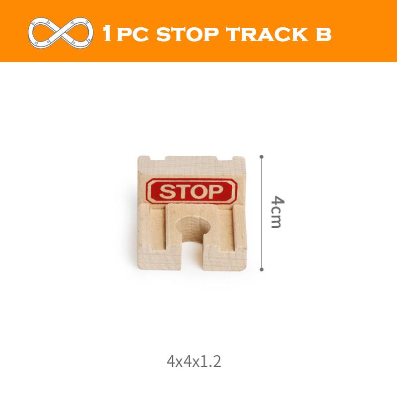 All Kinds Wooden Track Accessories Beech Wood Railway Train Track Toys Fit for Biro All Brands Wooden Tracks Toys for Kids Gifts